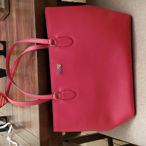 Kate Spade Large Coral Handbag Leather - Picture 1 of 12